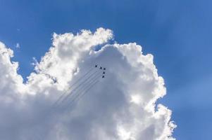 five planes in the sky photo