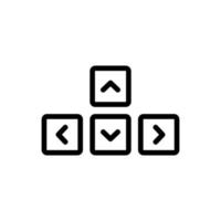 Control game icon vector. Isolated contour symbol illustration vector