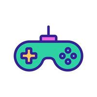 Game joystick icon vector. Isolated contour symbol illustration vector