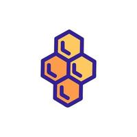 Honey is a honey icon vector. Isolated contour symbol illustration vector