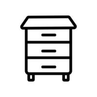 Honey hive apiary icon vector. Isolated contour symbol illustration vector