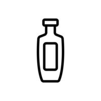 bottle of sunflower oil icon vector outline illustration