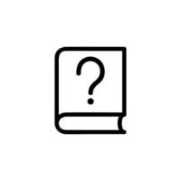 questions and answers icon vector. Isolated contour symbol illustration vector