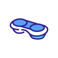 contact lens in container icon vector outline illustration