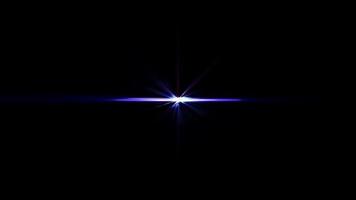 Abstract loop center blue purple optical flare light video