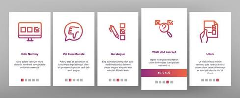 Survey Rating Elements Vector Onboarding