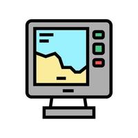 boat navigation equipment color icon vector illustration