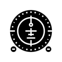 airplane compass glyph icon vector illustration