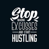 Motivational lettering quote design vector