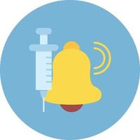 Notification Flat Circle Multicolor vector