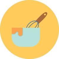Dough Flat Circle Multicolor vector