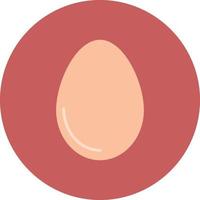 Egg Flat Circle Multicolor vector