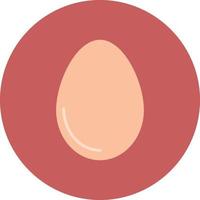 Egg Flat Circle Multicolor vector