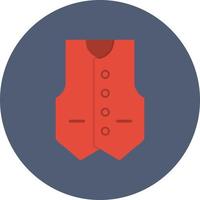 Vest Flat Circle Multicolor vector