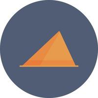 Pyramid Flat Circle Multicolor vector