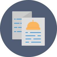 Menu Flat Circle Multicolor vector