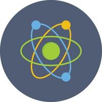 Atom Flat Circle Multicolor vector
