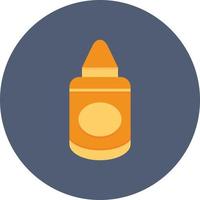 Mustard Flat Circle Multicolor vector