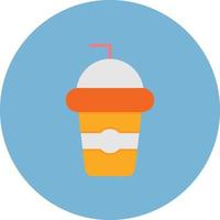 Smoothie Flat Circle Multicolor vector