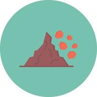 Landslide Flat Circle Multicolor vector