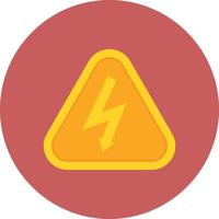 Electrical Hazard Flat Circle Multicolor vector