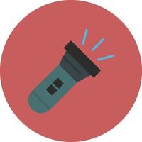 Flashlight Flat Circle Multicolor vector