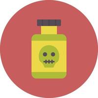 Poisonous Field Flat Circle Multicolor vector
