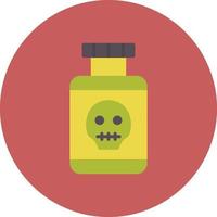 Poisonous Field Flat Circle Multicolor vector