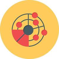 Radar Flat Circle Multicolor vector