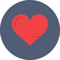 Heart Flat Circle Multicolor vector