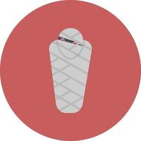 Mummy Flat Circle Multicolor vector