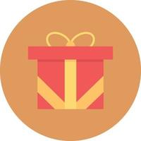 Gift Flat Circle Multicolor vector