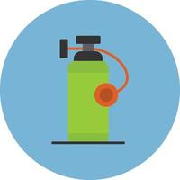 Oxygen Tank Flat Circle Multicolor vector