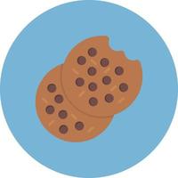 Cookie Flat Circle Multicolor vector