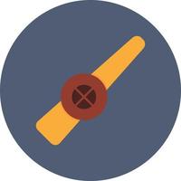 Kazoo Flat Circle Multicolor vector