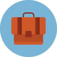 Briefcase Flat Circle Multicolor vector