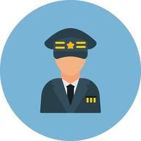 Captain Flat Circle Multicolor vector