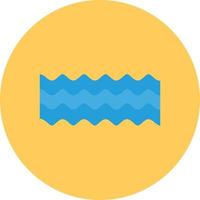 Sea Water Flat Circle Multicolor vector