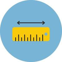 Measure Flat Circle Multicolor vector