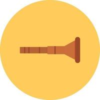 Didgeridoo Flat Circle Multicolor vector