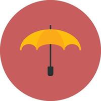 Umbrella Flat Circle Multicolor vector