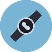 Digital Watch Flat Circle Multicolor vector