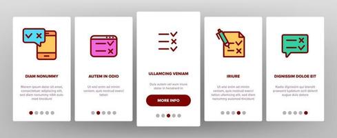 Survey Rating Elements Vector Onboarding