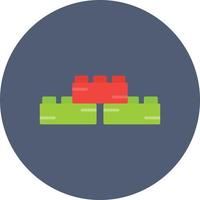Toy Blocks Flat Circle Multicolor vector