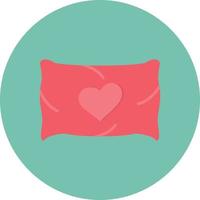 Pillow Flat Circle Multicolor vector