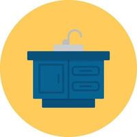 Kitchen Sink Flat Circle Multicolor vector