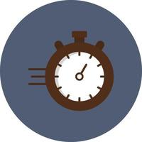 Chronometer Flat Circle Multicolor vector