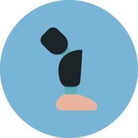 Prosthesis Flat Circle Multicolor vector