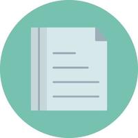 Documents Flat Circle Multicolor vector