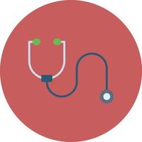 Stethoscope Flat Circle Multicolor vector